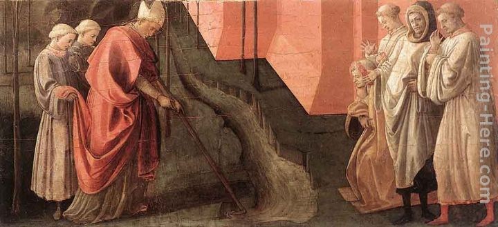 Fra Filippo Lippi St Fredianus Diverts the River Serchio